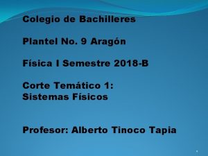 Colegio de Bachilleres Plantel No 9 Aragn Fsica