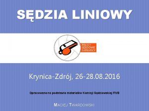 SDZIA LINIOWY KrynicaZdrj 26 28 08 2016 Opracowane