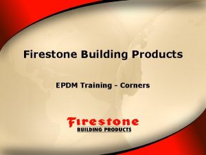 Firestone Building Products EPDM Training Corners Details Inside