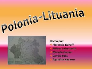 Hecho por v Florencia Liahaff v Milena Leizerovich