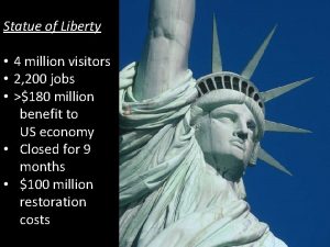 Statue of Liberty 4 million visitors 2 200