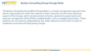 Boston Consulting Group Change Delta The Boston Consulting