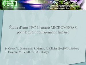 tude dune TPC lecture MICROMEGAS pour le futur