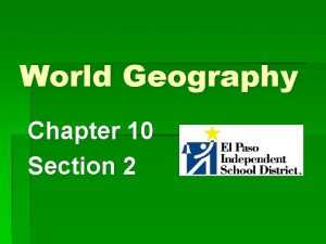 Chapter 10 section 2 central america and the caribbean