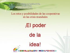 Los retos y posibilidades de las cooperativas en