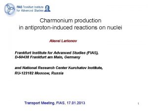 Charmonium production in antiprotoninduced reactions on nuclei Alexei