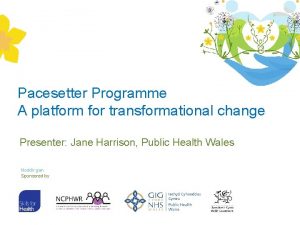 Pacesetter Programme A platform for transformational change Presenter