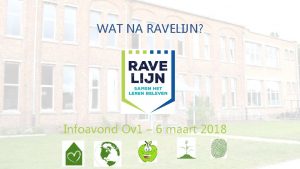 WAT NA RAVELIJN Infoavond Ov 1 6 maart