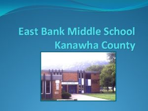 East Bank Middle School Kanawha County Positive Climate