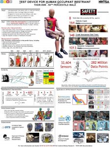 TEST DEVICE FOR HUMAN OCCUPANT RESTRAINT THOR50 M