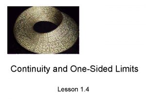 Continuity and OneSided Limits Lesson 1 4 Calculus