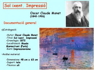 Sol ixent Impressi Oscar Claude Monet 1840 1926