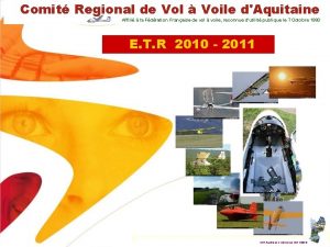 Comit Regional de Vol Voile dAquitaine Affili la