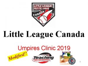 Little League Canada Umpires Clinic 2019 M d