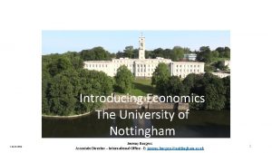 Introducing Economics The University of Nottingham v 14