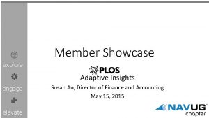 Member Showcase explore Adaptive Insights engage elevate Susan