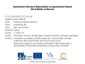 Gymnzium Vincence Makovskho se sportovnmi tdami Nov Msto