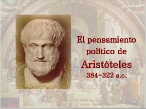 El pensamiento poltico de Aristteles 384 322 a