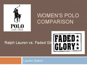 WOMENS POLO COMPARISON Ralph Lauren vs Faded Glory