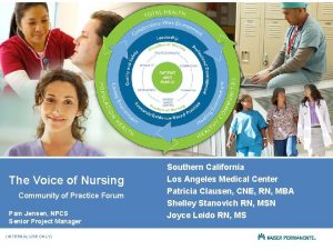 The Voice of Nursing Community of Practice Forum