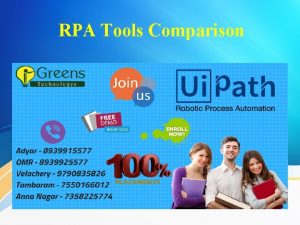 RPA Tools Comparison Introduction to RPA Tools Robotic