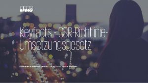 Keyfacts CSRRichtlinie Umsetzungsgesetz Governance Assurance Services Sustainability Services