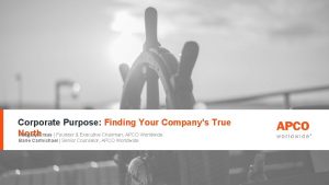 Corporate Purpose Finding Your Companys True North Margery