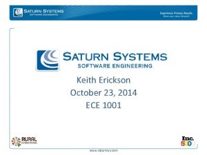 Keith Erickson October 23 2014 ECE 1001 www