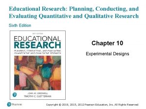 Educational Research Planning Conducting and Evaluating Quantitative and