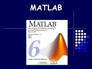 MATLAB Outline Indipendenza lineare basi sottospazi l Esercizi