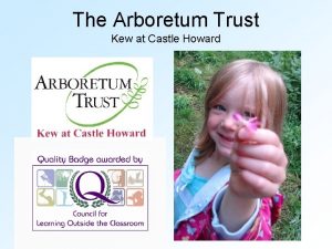 The Arboretum Trust Kew at Castle Howard Education