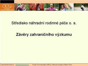 Stedisko nhradn rodinn pe o s Zvry zahraninho