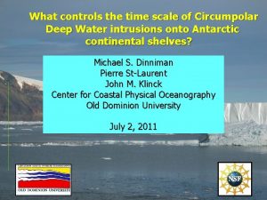 What controls the time scale of Circumpolar Deep