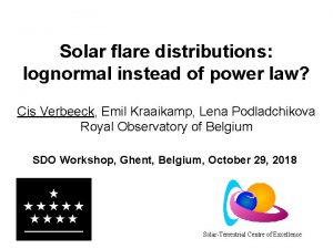 Solar flare distributions lognormal instead of power law