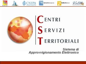 Sistema di Approvvigionamento Elettronico Agenda q Descrizione q