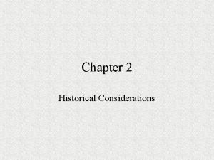 Chapter 2 Historical Considerations Psychometrics measurement of psychology