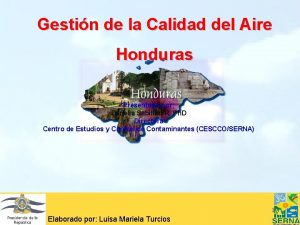 Gestin de la Calidad del Aire Honduras Presentado