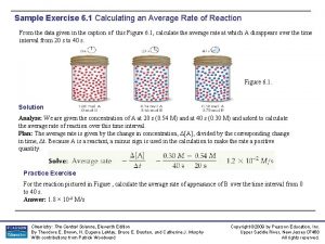 Sample Exercise 6 1 Calculating an Average Rate