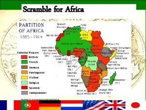 Scramble for Africa http wfps k 12 mt