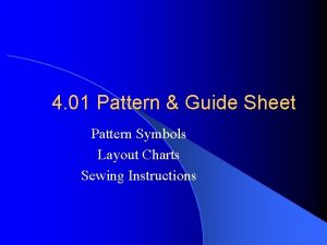 4 01 Pattern Guide Sheet Pattern Symbols Layout