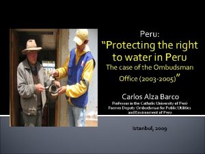 Peru Protecting the right to water in Peru