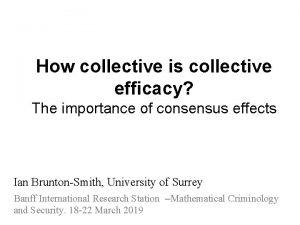 How collective is collective efficacy The importance of