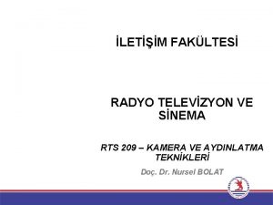 LETM FAKLTES RADYO TELEVZYON VE SNEMA RTS 209