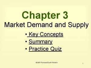 Chapter 3 Market Demand Supply Key Concepts Summary