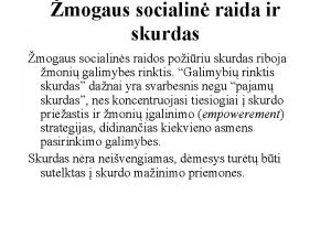 mogaus socialin raida ir skurdas mogaus socialins raidos