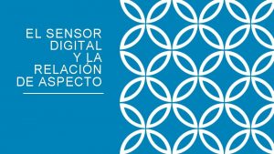 EL SENSOR DIGITAL Y LA RELACIN DE ASPECTO