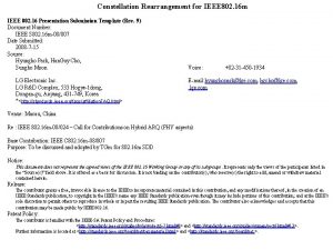 Constellation Rearrangement for IEEE 802 16 m IEEE