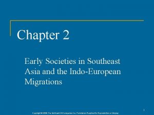 Chapter 2 Early Societies in Southeast Asia and