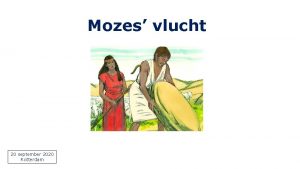 Mozes vlucht 20 september 2020 Rotterdam Exodus 1